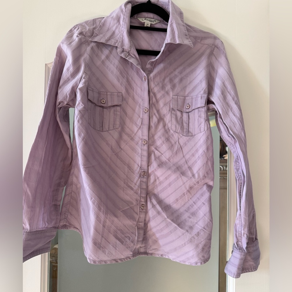 Jessica Lavender Button Down Shirt